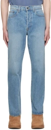 Madhappy Blue Work Jeans In Light-wash / Denim