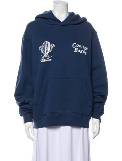 Pre-owned Madhappy Bomber Jacket In Blue