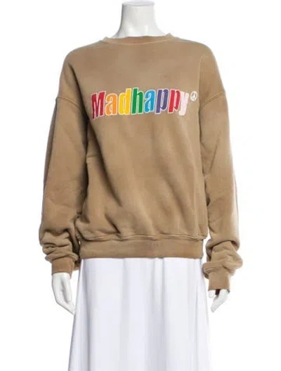 Pre-owned Madhappy Bomber Jacket In Brown