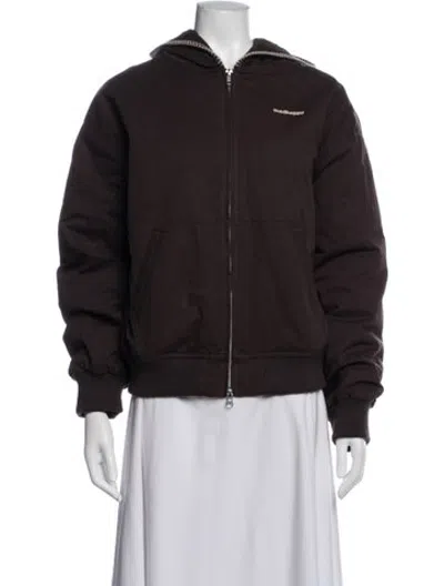 Pre-owned Madhappy Bomber Jacket In Brown