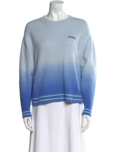 Pre-owned Madhappy Cashmere Graphic Print Sweater In Blue