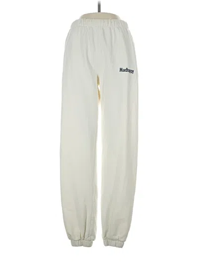Pre-owned Madhappy Casual Pants In Ivory