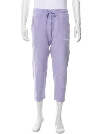 Pre-owned Madhappy Colorblock Pattern Joggers In Purple