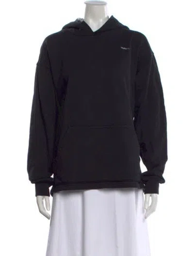 Pre-owned Madhappy Crew Neck Long Sleeve Hoodie In Black