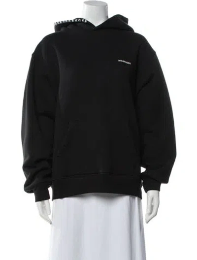Pre-owned Madhappy Crew Neck Long Sleeve Hoodie In Black