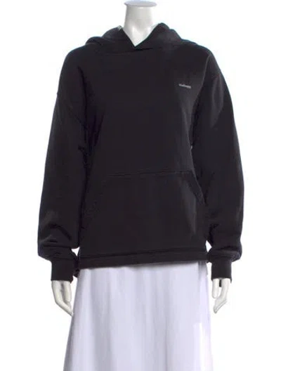 Pre-owned Madhappy Crew Neck Long Sleeve Hoodie In Black