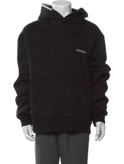 Pre-owned Madhappy Crew Neck Long Sleeve Hoodie In Black
