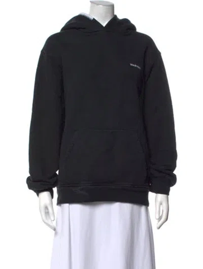 Pre-owned Madhappy Crew Neck Long Sleeve Hoodie In Black/white