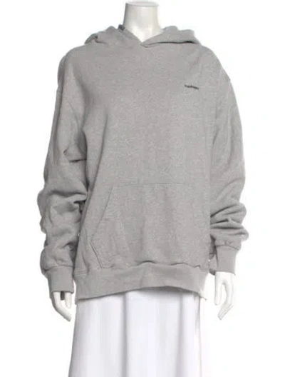 Pre-owned Madhappy Crew Neck Long Sleeve Hoodie In Gray