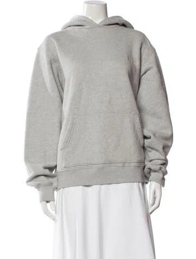 Pre-owned Madhappy Crew Neck Long Sleeve Hoodie In Gray