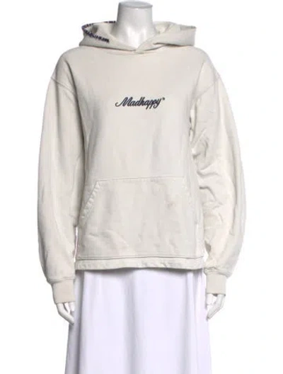 Pre-owned Madhappy Crew Neck Long Sleeve Hoodie In Neutrals