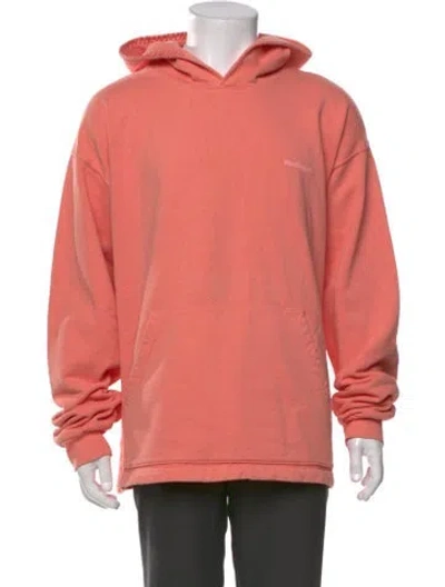 Pre-owned Madhappy Crew Neck Long Sleeve Hoodie In Pink