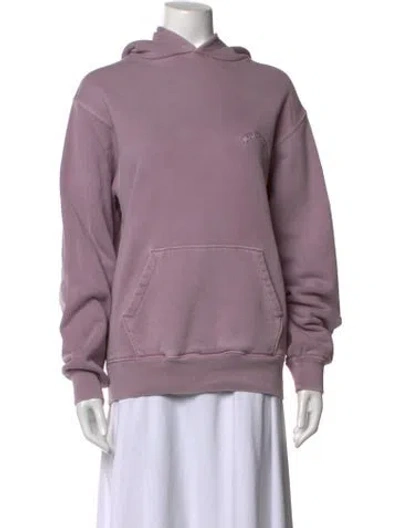Pre-owned Madhappy Crew Neck Long Sleeve Hoodie In Purple