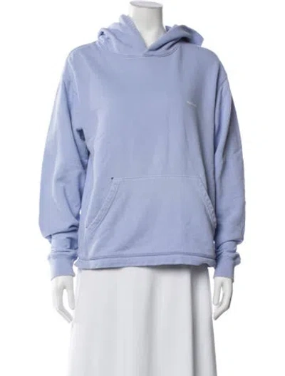 Pre-owned Madhappy Crew Neck Long Sleeve Hoodie In Purple