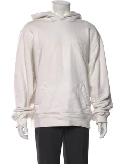 Pre-owned Madhappy Crew Neck Long Sleeve Hoodie In White