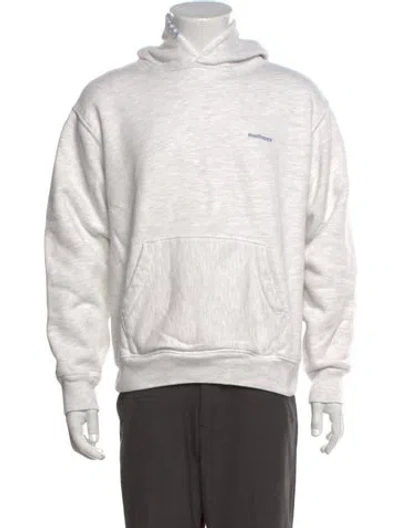 Pre-owned Madhappy Crew Neck Long Sleeve Hoodie In White