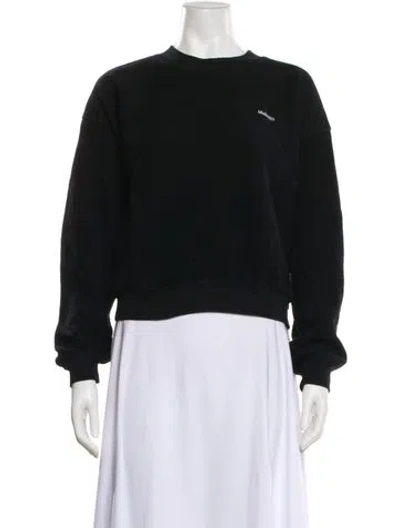 Pre-owned Madhappy Crew Neck Long Sleeve Sweatshirt In Black