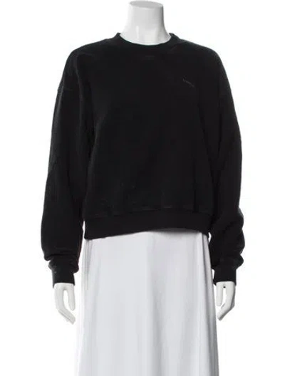 Pre-owned Madhappy Crew Neck Long Sleeve Sweatshirt In Black