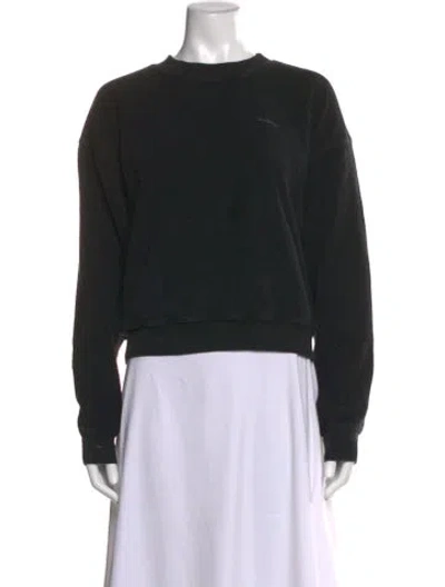 Pre-owned Madhappy Crew Neck Long Sleeve Sweatshirt In Black