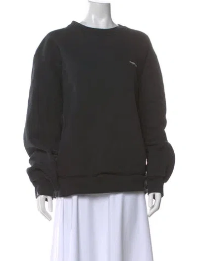 Pre-owned Madhappy Crew Neck Long Sleeve Sweatshirt In Gray