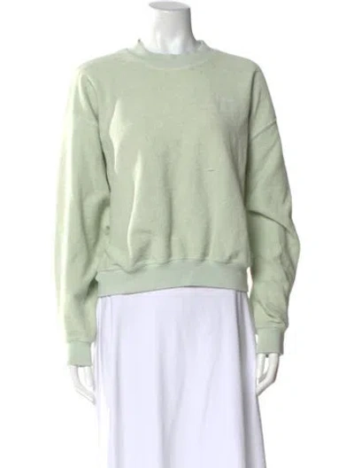 Pre-owned Madhappy Crew Neck Long Sleeve Sweatshirt In Green