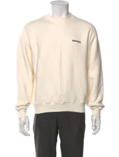 Pre-owned Madhappy Crew Neck Long Sleeve Sweatshirt In Neutral