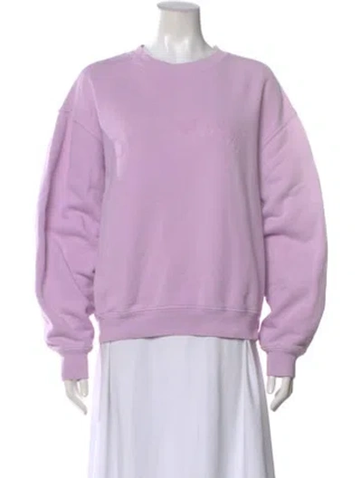 Pre-owned Madhappy Crew Neck Long Sleeve Sweatshirt In Purple