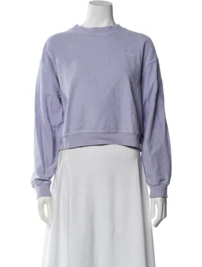 Pre-owned Madhappy Crew Neck Long Sleeve Sweatshirt In Purple