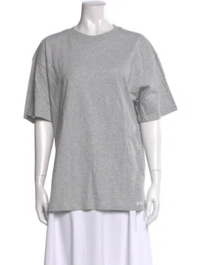 Pre-owned Madhappy Crew Neck Short Sleeve T-shirt In Gray