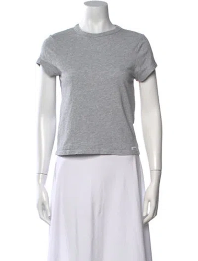 Pre-owned Madhappy Crew Neck Short Sleeve T-shirt In Grey