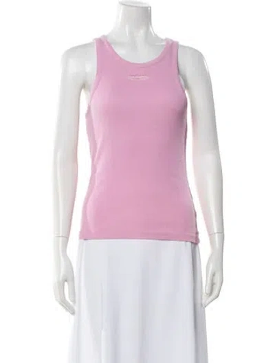 Pre-owned Madhappy Crew Neck Sleeveless Top In Pink