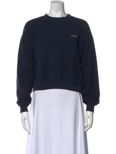 Pre-owned Madhappy Crew Neck Sweater In Blue