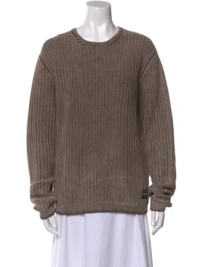 Pre-owned Madhappy Crew Neck Sweater In Brown