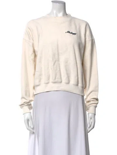 Pre-owned Madhappy Crew Neck Sweater In Neutrals