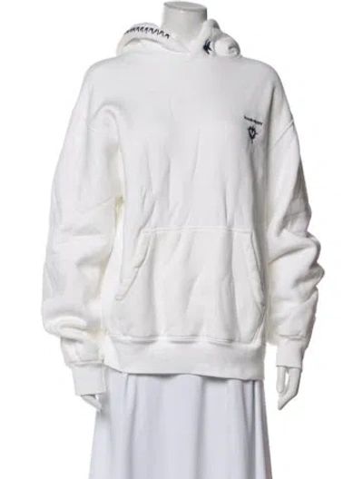 Pre-owned Madhappy Crew Neck Sweater In White