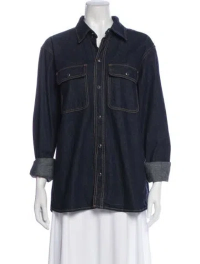 Pre-owned Madhappy Denim Jacket In Blue