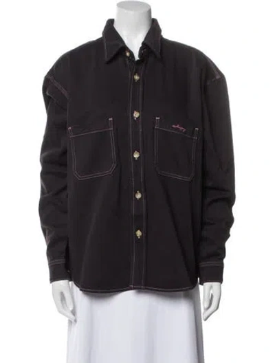 Pre-owned Madhappy Denim Jacket In Purple