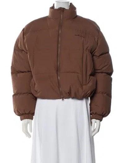 Pre-owned Madhappy Down Jacket In Brown