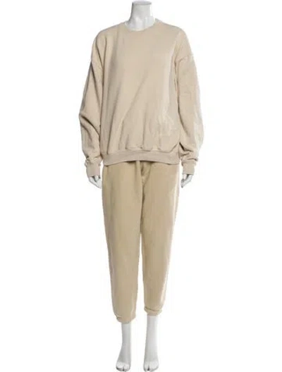 Pre-owned Madhappy Embroidered Accent Pantsuit In Neutral