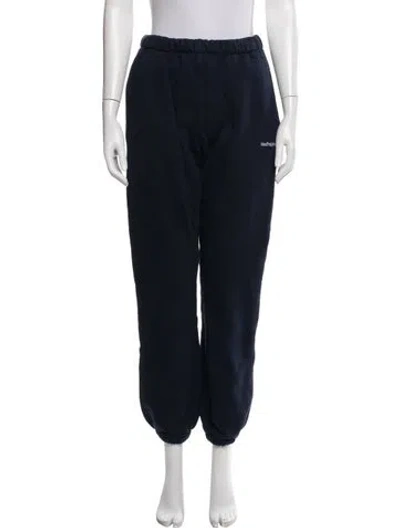 Pre-owned Madhappy Embroidered Accent Sweatpants In Blue