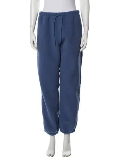 Pre-owned Madhappy Embroidered Accent Sweatpants In Blue