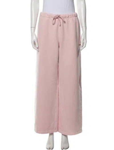Pre-owned Madhappy Embroidered Accent Sweatpants In Pink