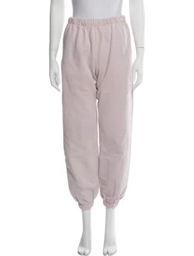 Pre-owned Madhappy Embroidered Accent Sweatpants In Pink