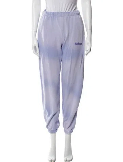 Pre-owned Madhappy Embroidered Accent Sweatpants In Purple