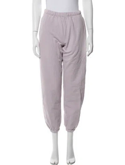 Pre-owned Madhappy Embroidered Accent Sweatpants In Purple