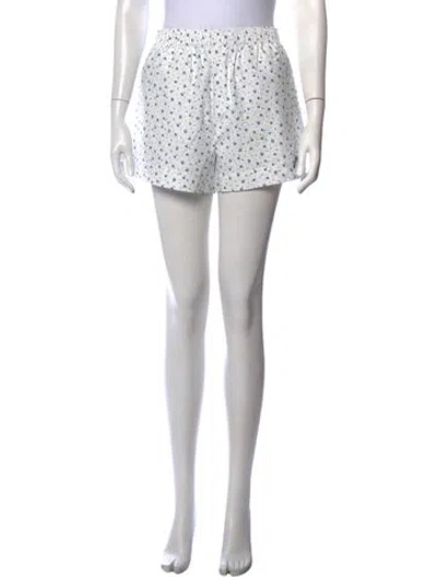 Pre-owned Madhappy Floral Print Mini Shorts W/ Tags In Grey