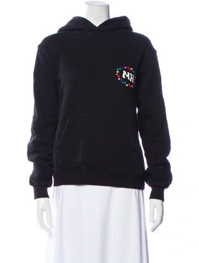 Pre-owned Madhappy Graphic Print Crew Neck Hoodie In Blue