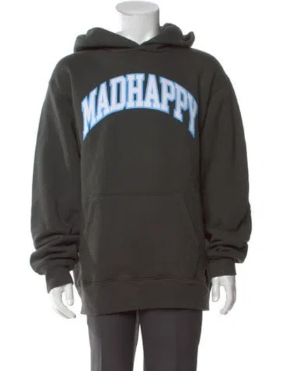 Pre-owned Madhappy Graphic Print Crew Neck Hoodie In Gray