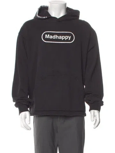 Pre-owned Madhappy Graphic Print Crew Neck Hoodie In Gray