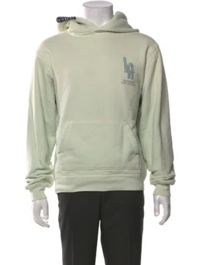 Pre-owned Madhappy Graphic Print Crew Neck Hoodie In Green